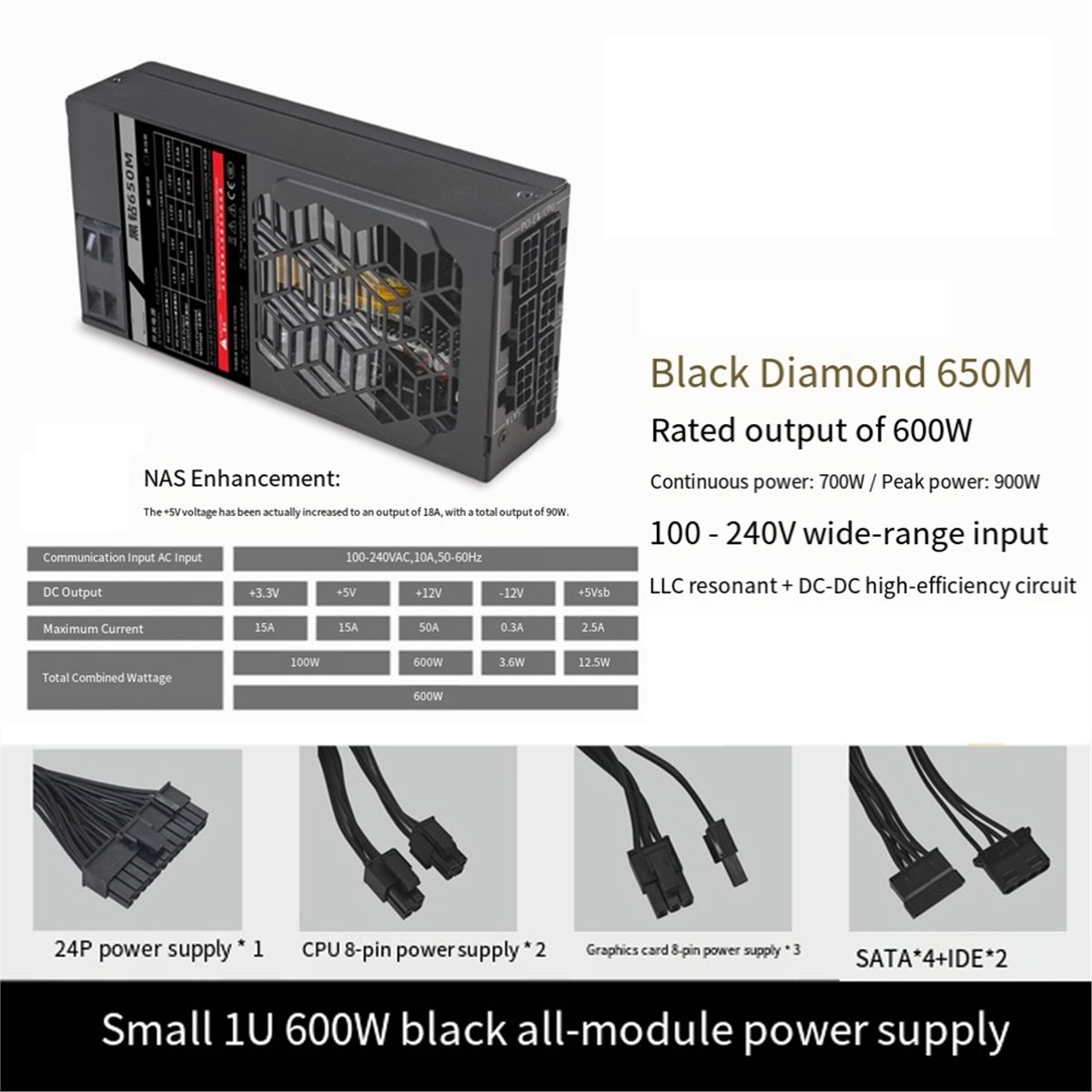 Модульный блок питания SCLS Fl – обзор и цена Flex Atx Power Supply 600W 1U